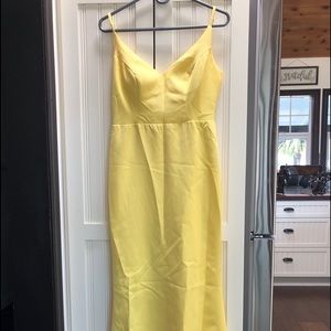 (3) long Yellow dresses